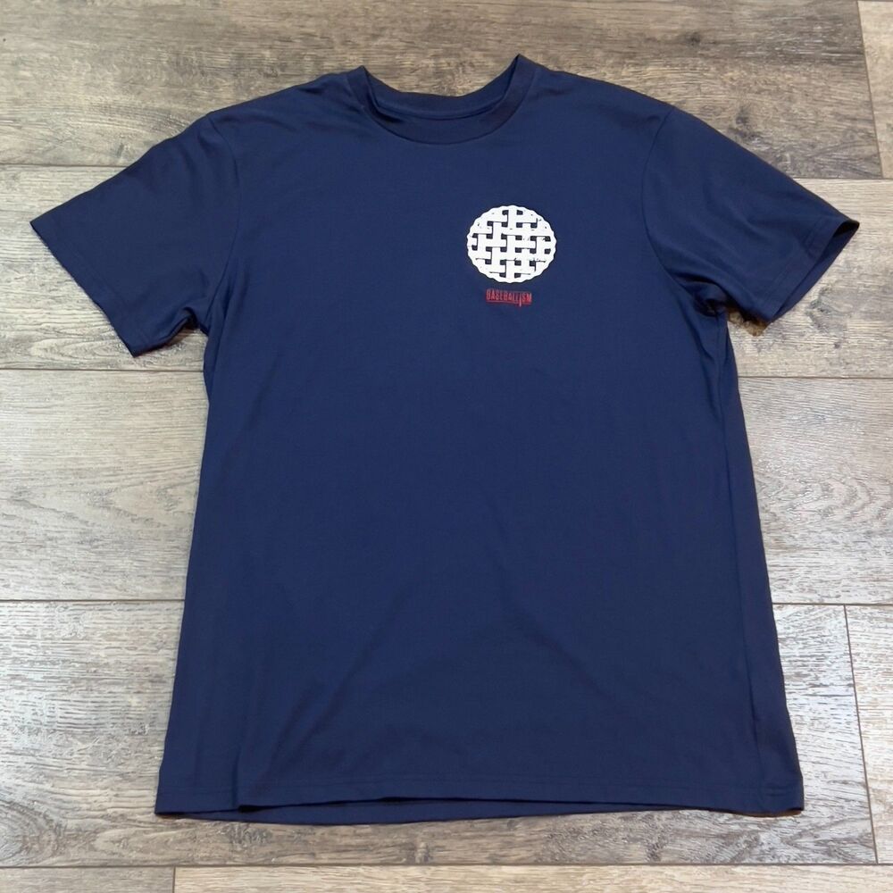 Baseballism Baseball America Apple Pie 4th of July T-Shirt Patriotic Men's Large